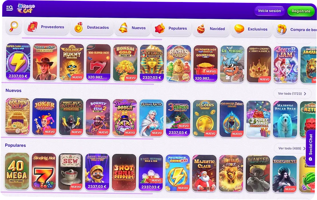 Robocat Casino Juegos